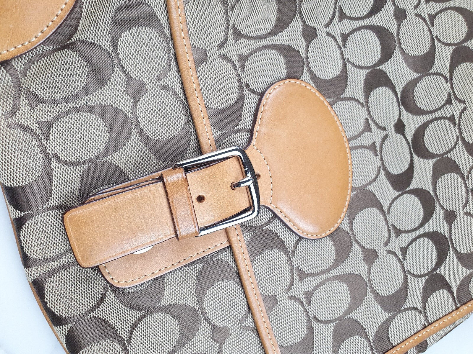 Coach Signature Canvas and Leather Crossbody Bag