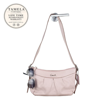 Vintage Coach Pink Leather Shoulder Bag