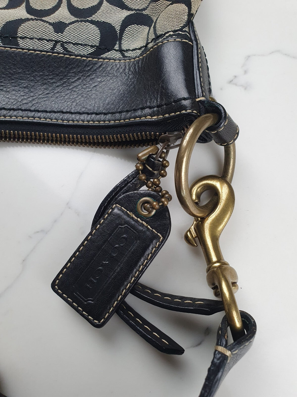 Coach Signature Canvas and Leather Crossbody Bag
