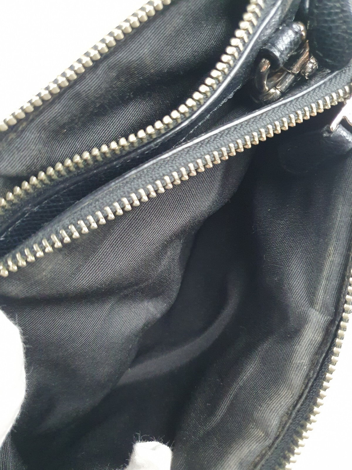 Vintage Coach Black Floral Shoulder Bag with Silver Hardware