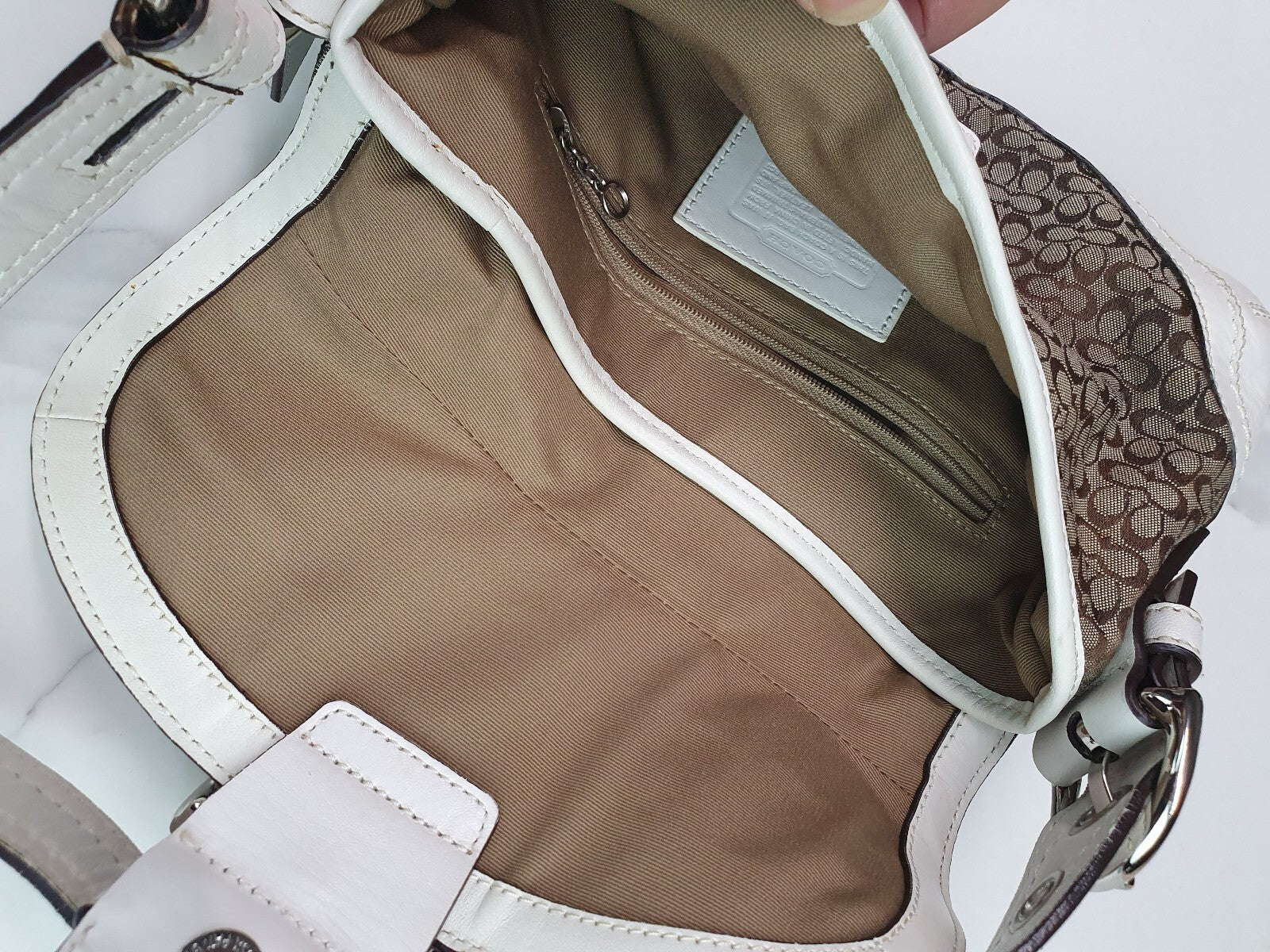 Authentic COACH One Shoulder Bag  Soho Mini Signature Canvas