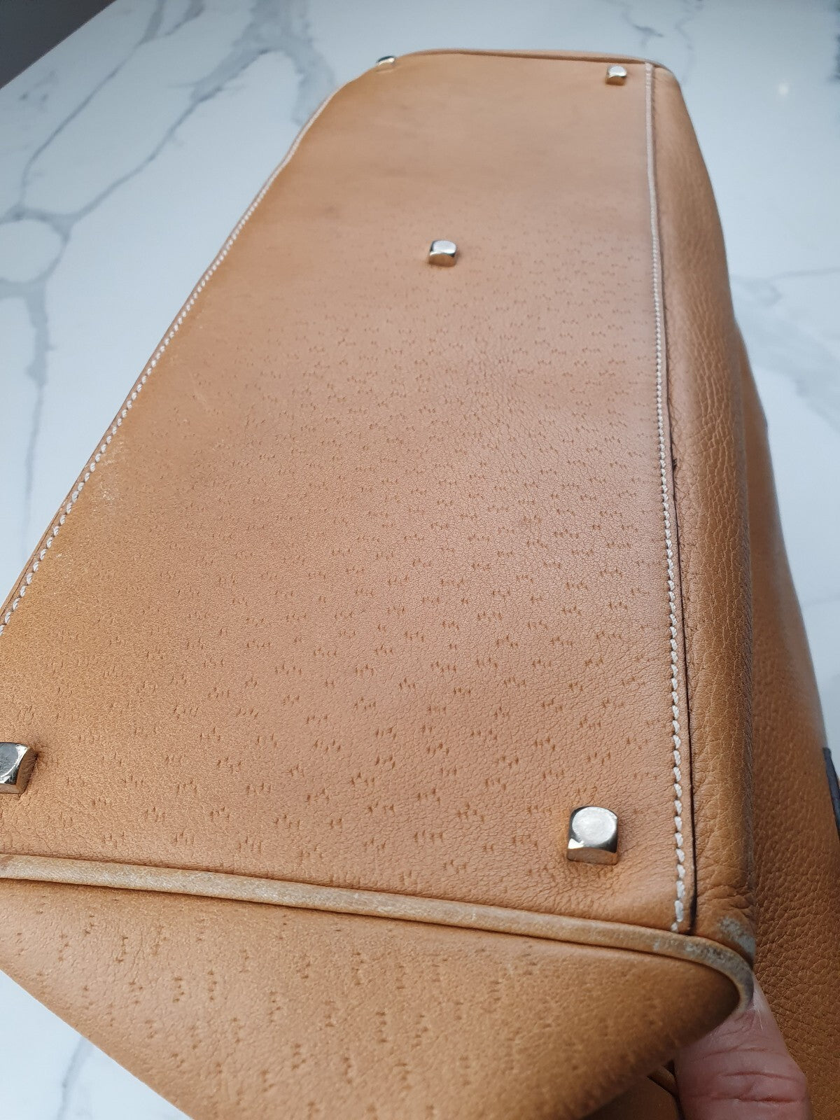 Salvatore Ferragamo Gancini Genuine Leather Handbag