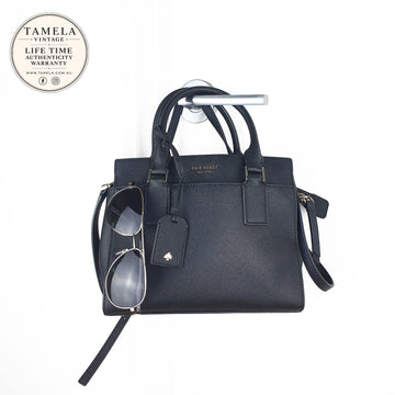 Kate Spade Black Saffiano Leather Satchel Bag