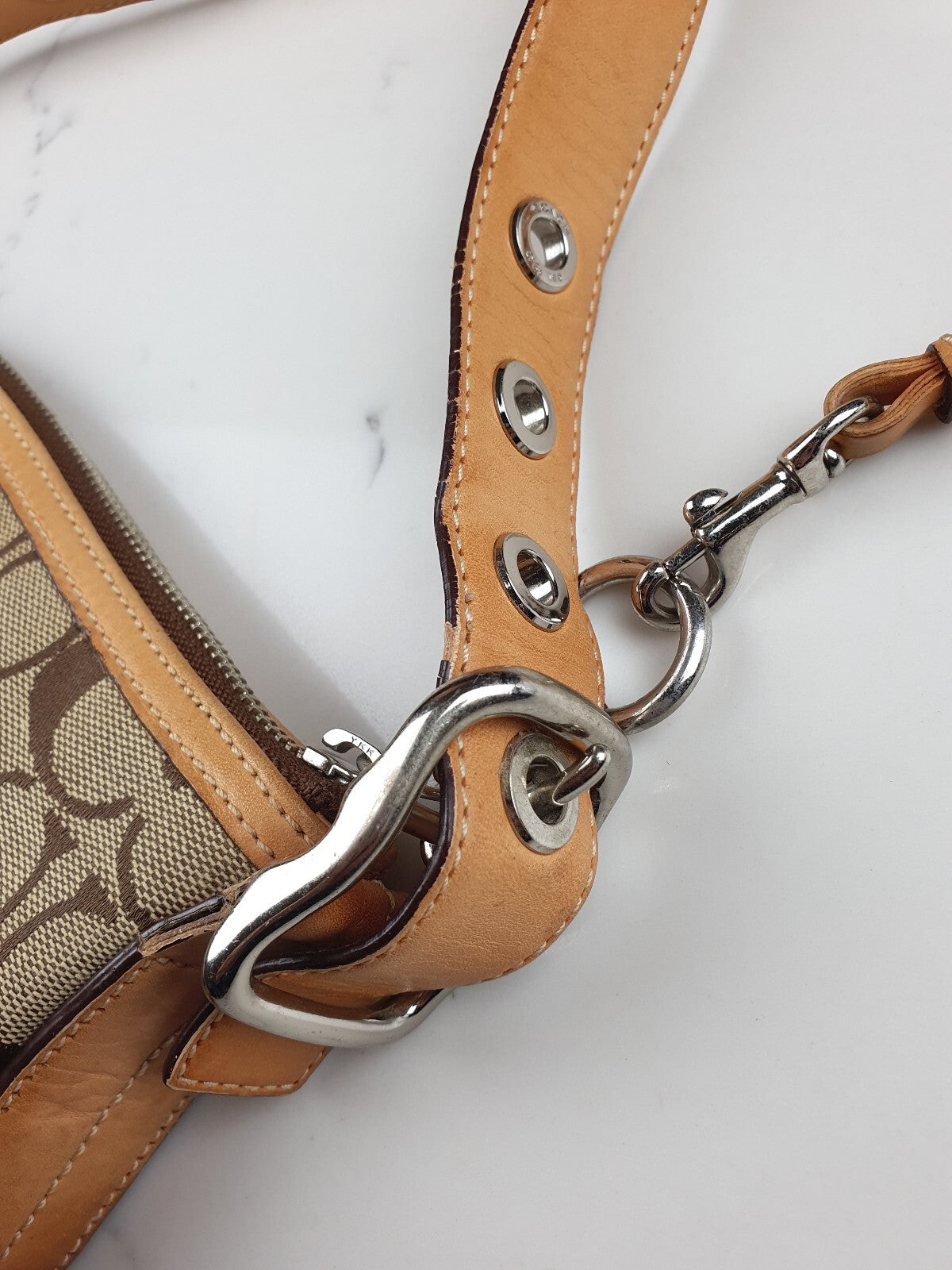 Coach Signature Canvas and Leather Crossbody Bag