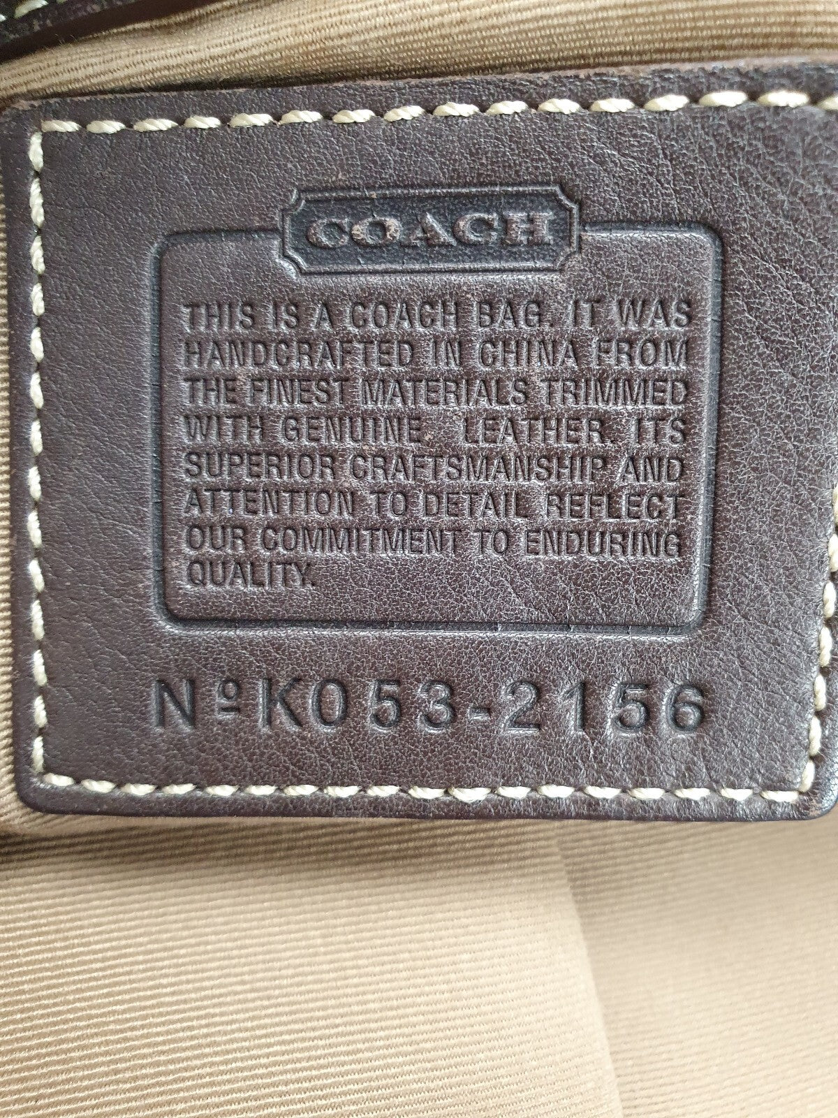 Coach Signature Canvas and Leather Shoulder Bag