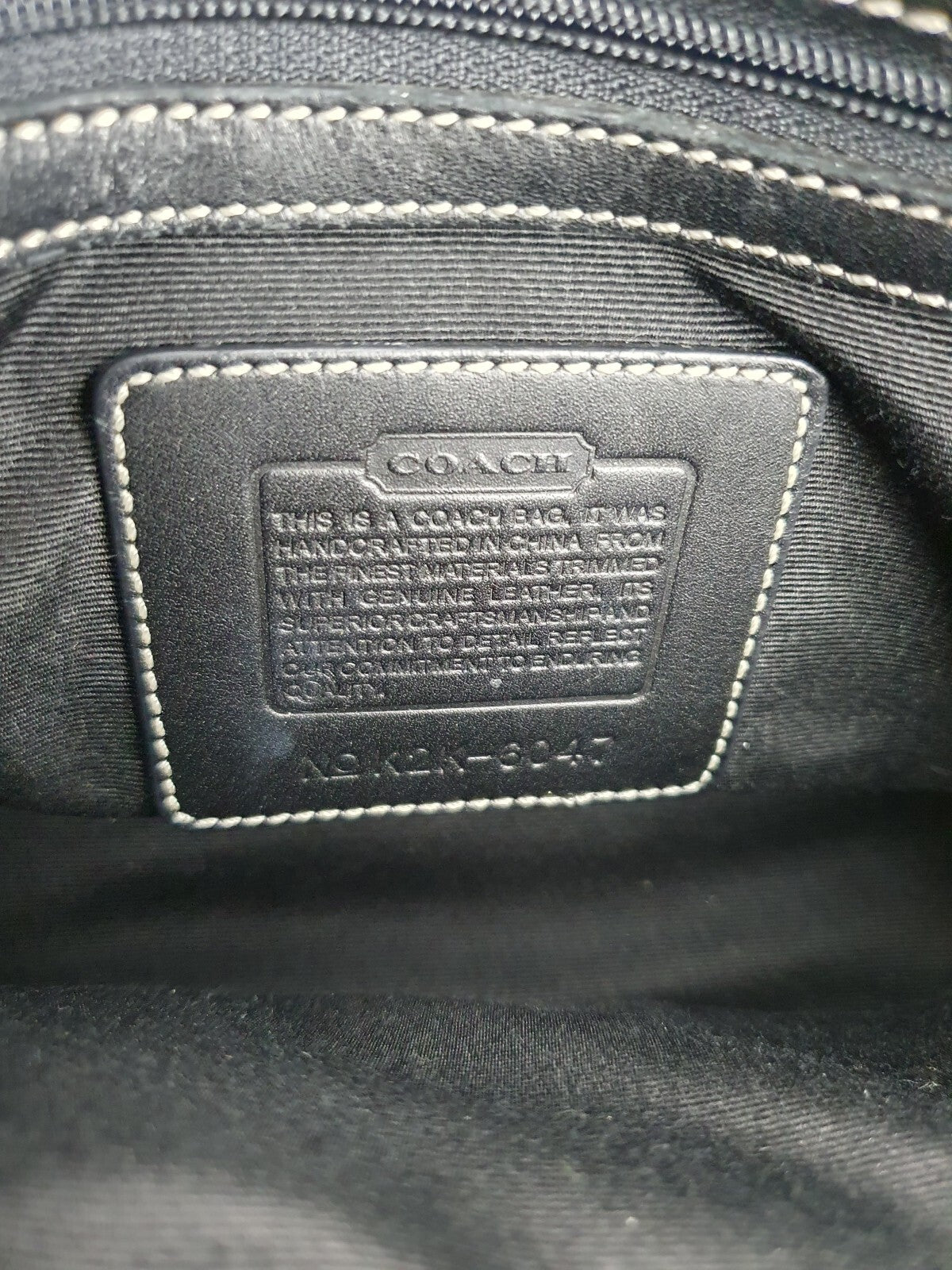 Authentic Coach 2way Signature Canvas Mini Boston Bag
