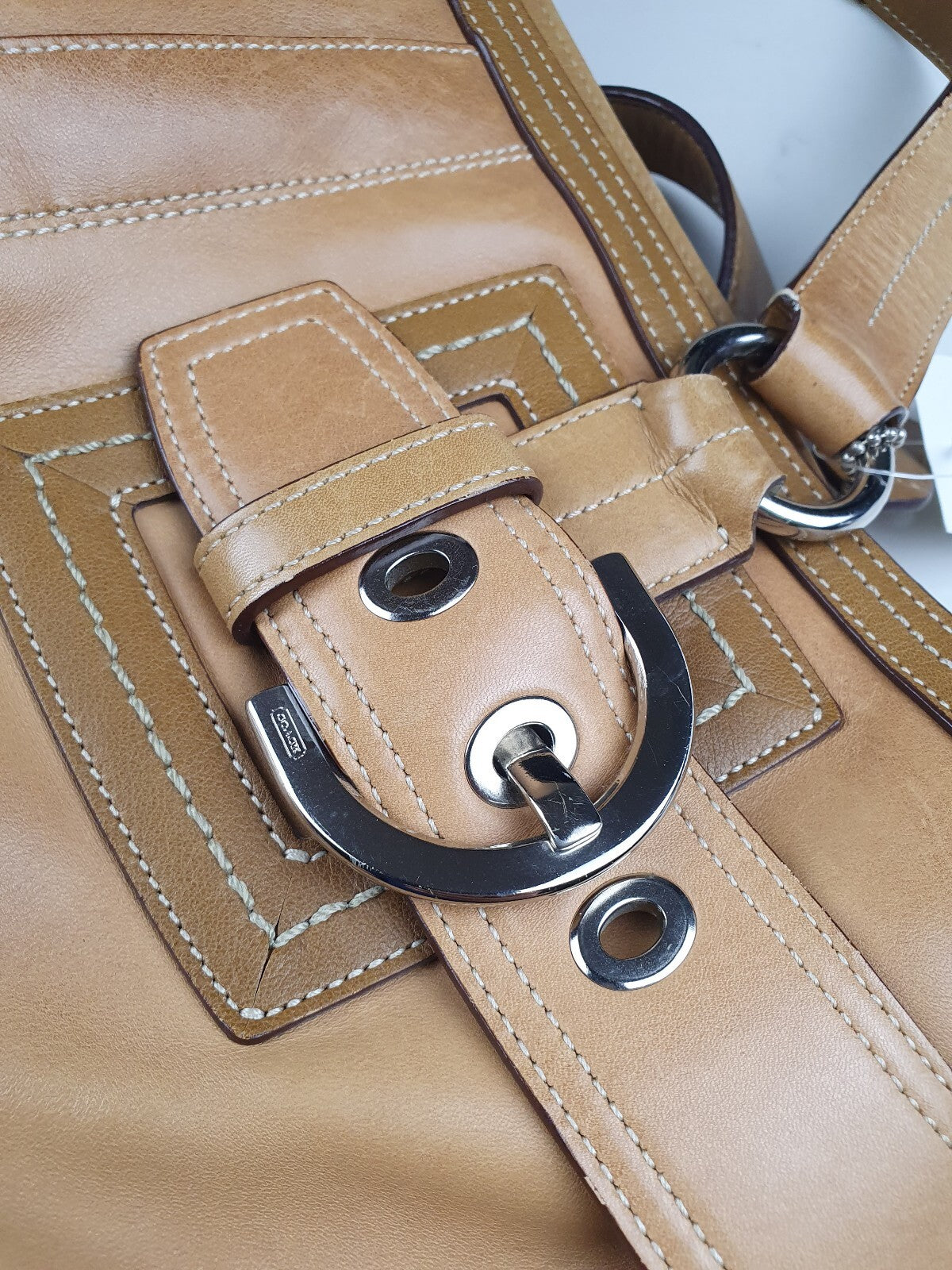Coach Natural Glove Tanned Leather Soho Tote Shoulder Bag