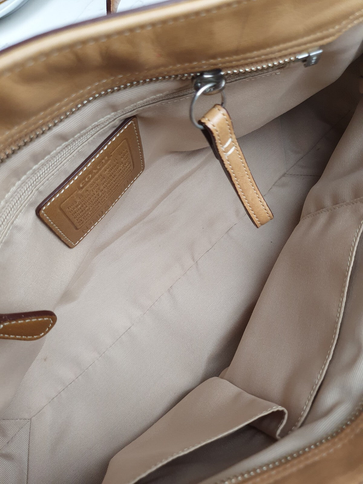 Coach Natural Glove Tanned Leather Soho Tote Shoulder Bag