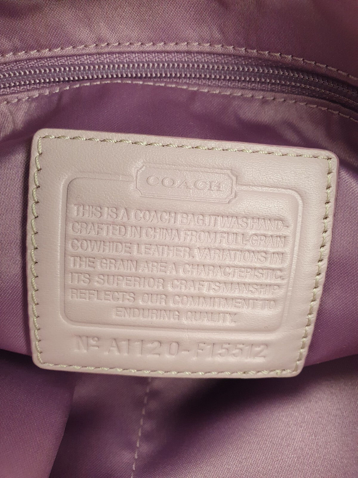 Vintage Coach Pink Leather Shoulder Bag
