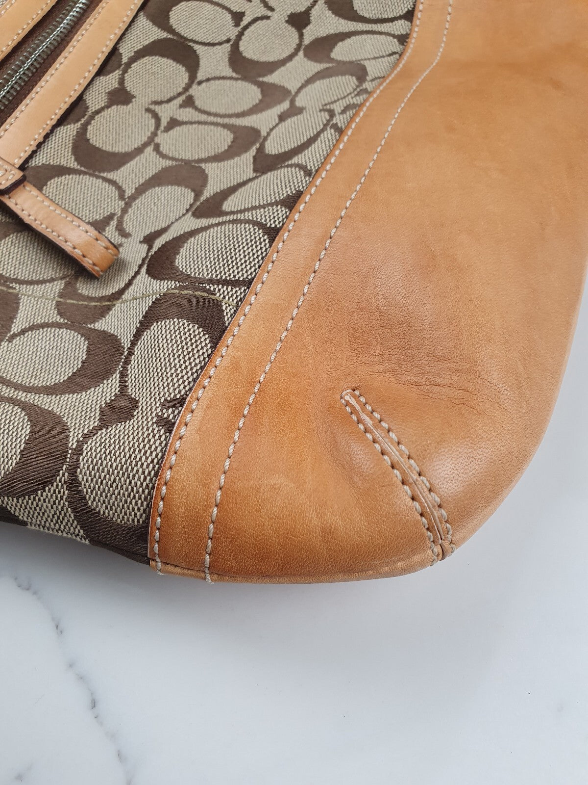 Coach Signature Canvas and Leather Crossbody Bag