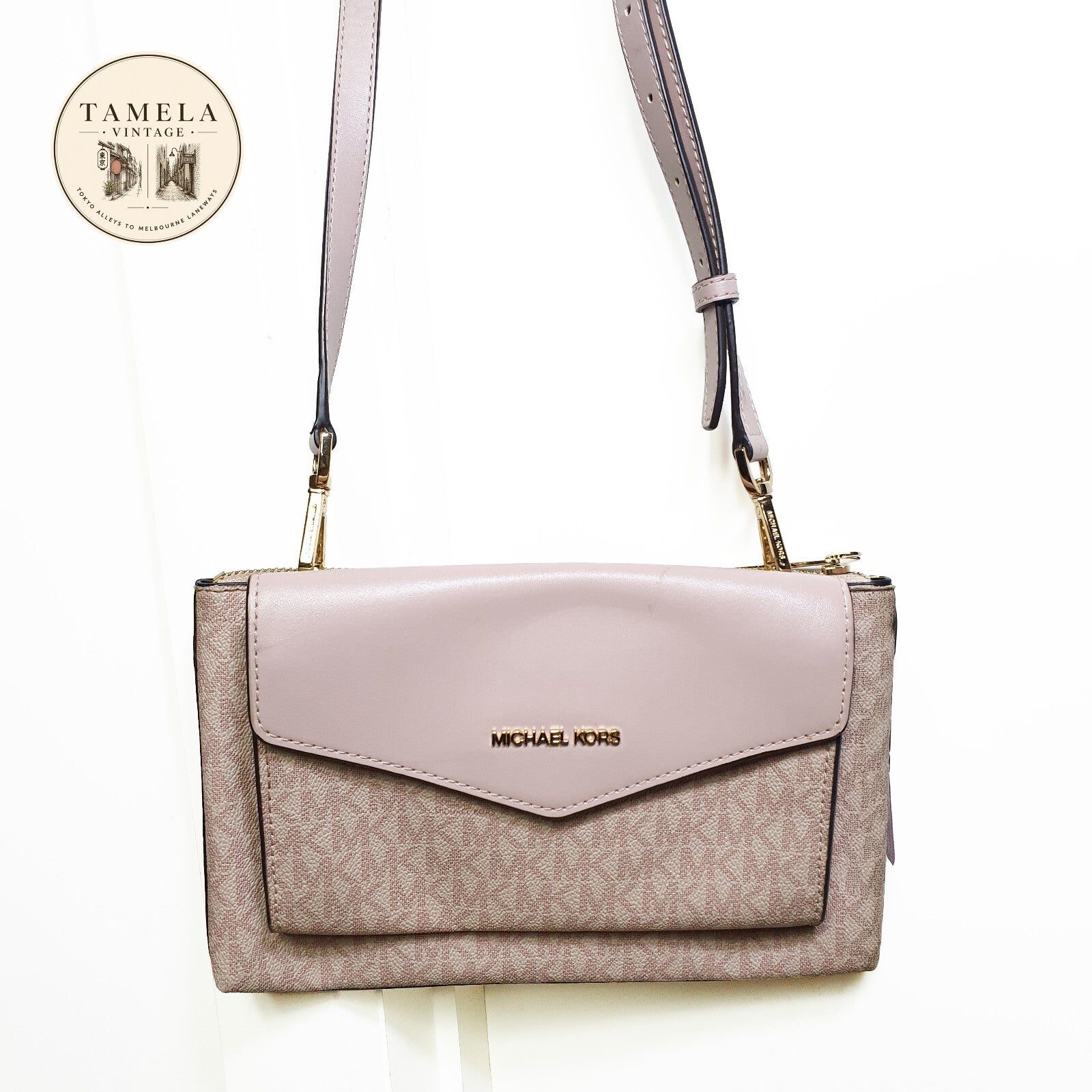 Authentic Michael Kors double purse shoulder bag