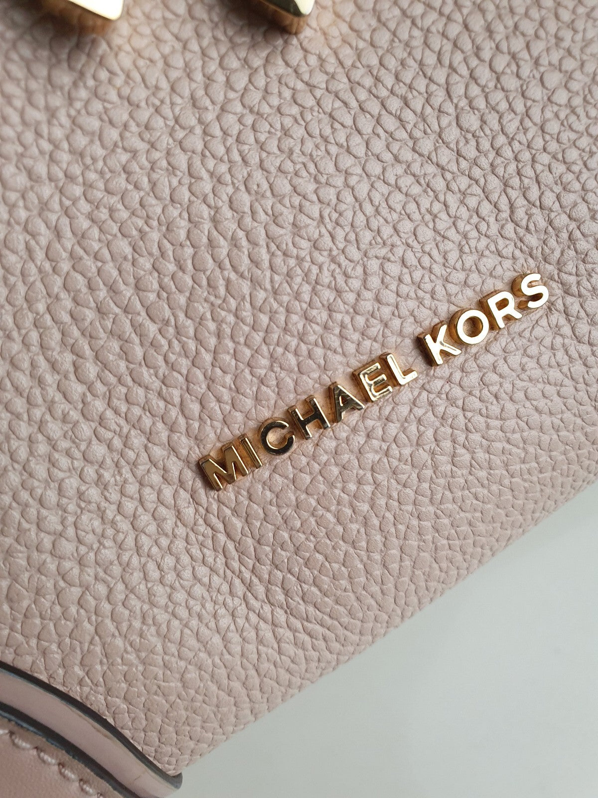 Michael Kors Blush Pink Leather Bucket Bag