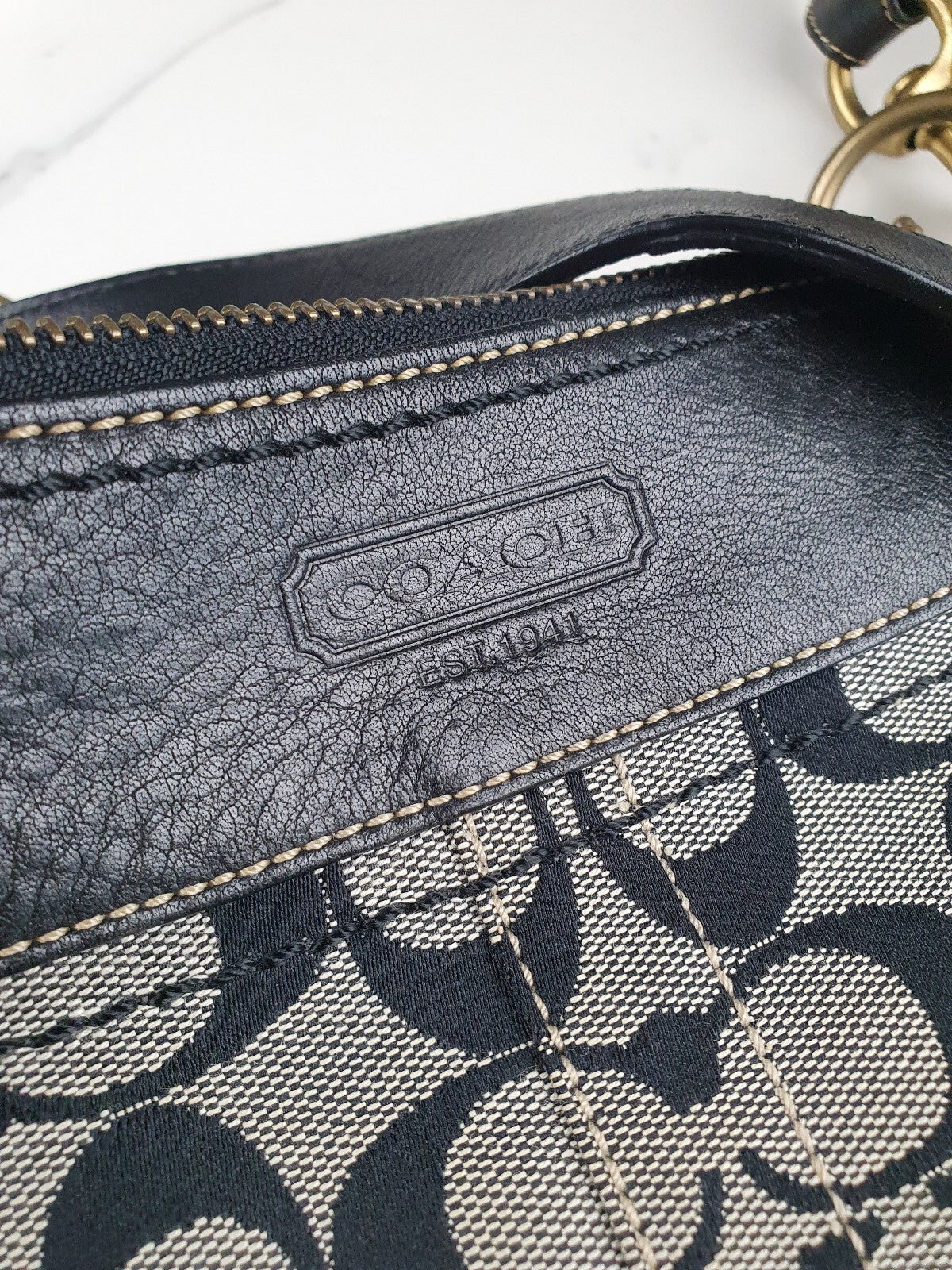 Coach Signature Canvas and Leather Crossbody Bag