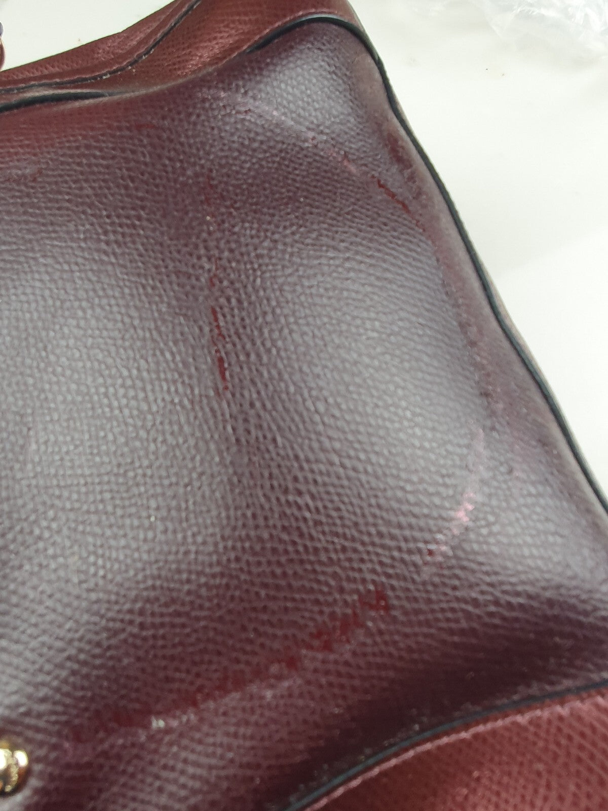 Coach Vintage Burgundy Leather Satchel Bag