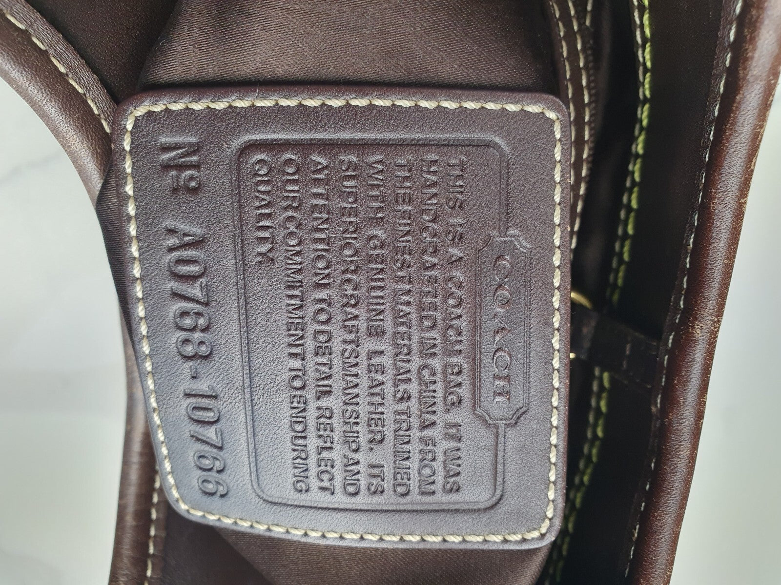 Coach Signature Canvas and Leather Tote Bag