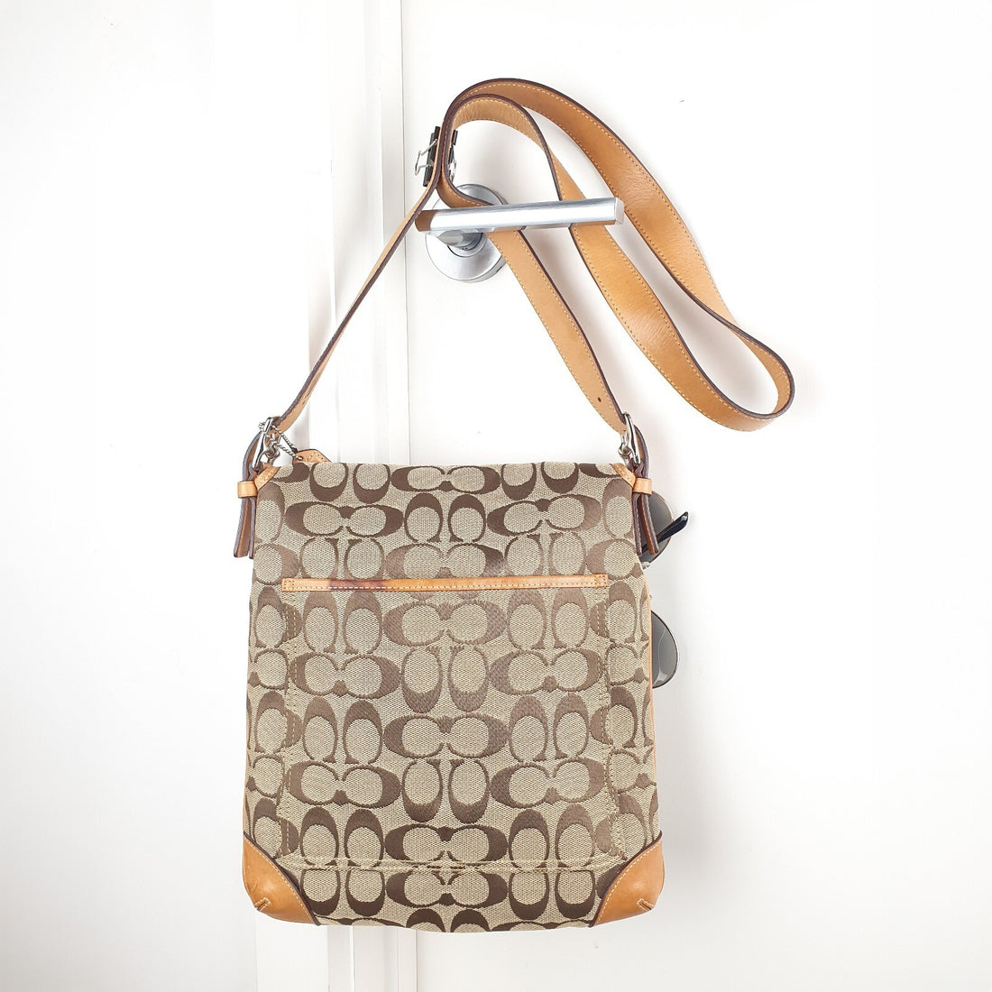 Coach Signature Canvas and Leather Crossbody Bag
