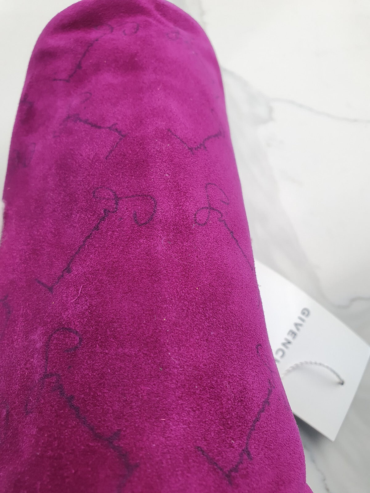 Givenchy Vintage Pink Suede Shoulder Bag