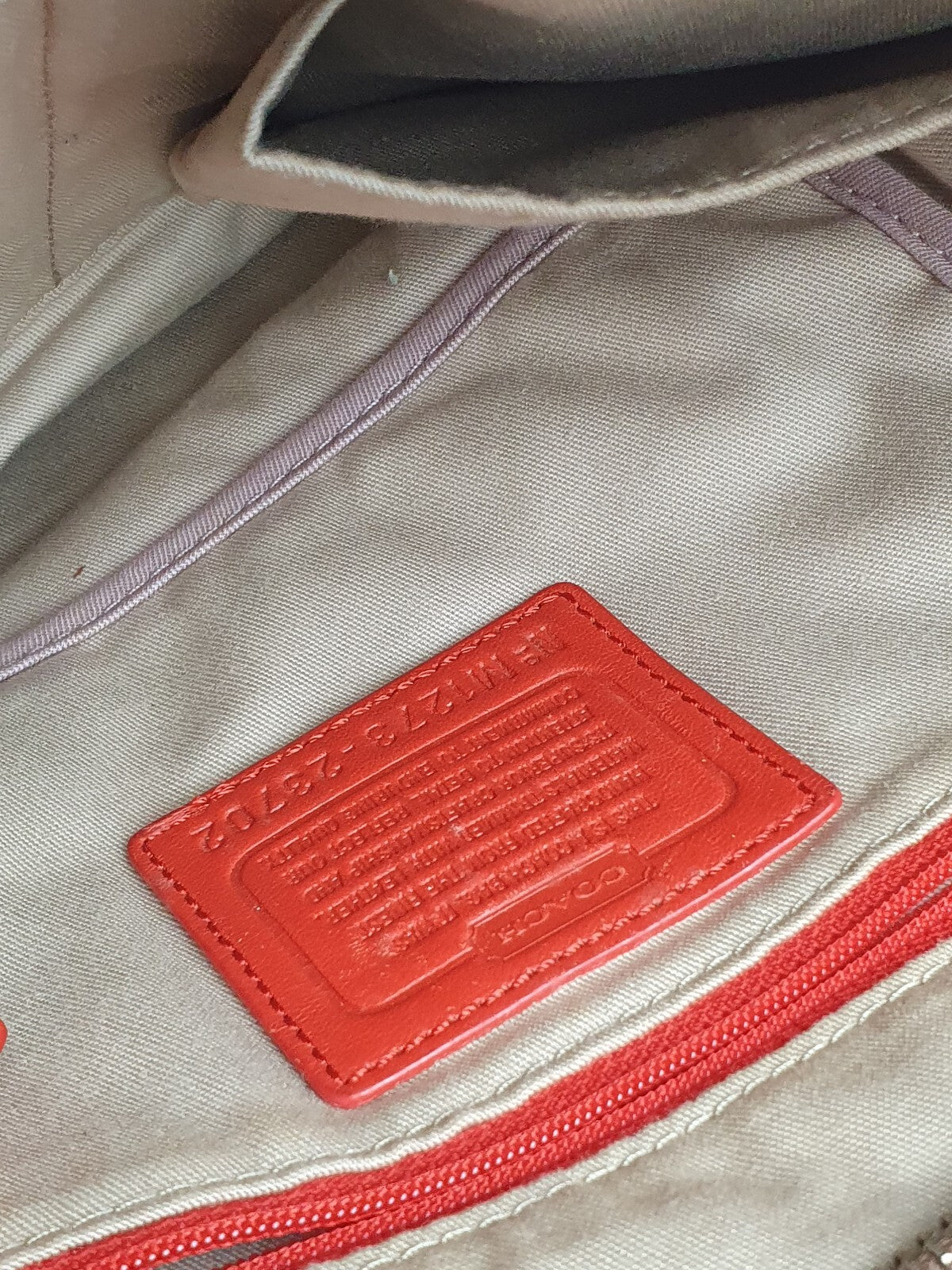Coach Signature Canvas and Leather Shoulder Bag