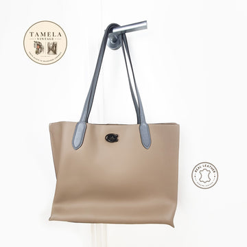 Authentic  COACH Willow Leather Tote Bag Tote Bag