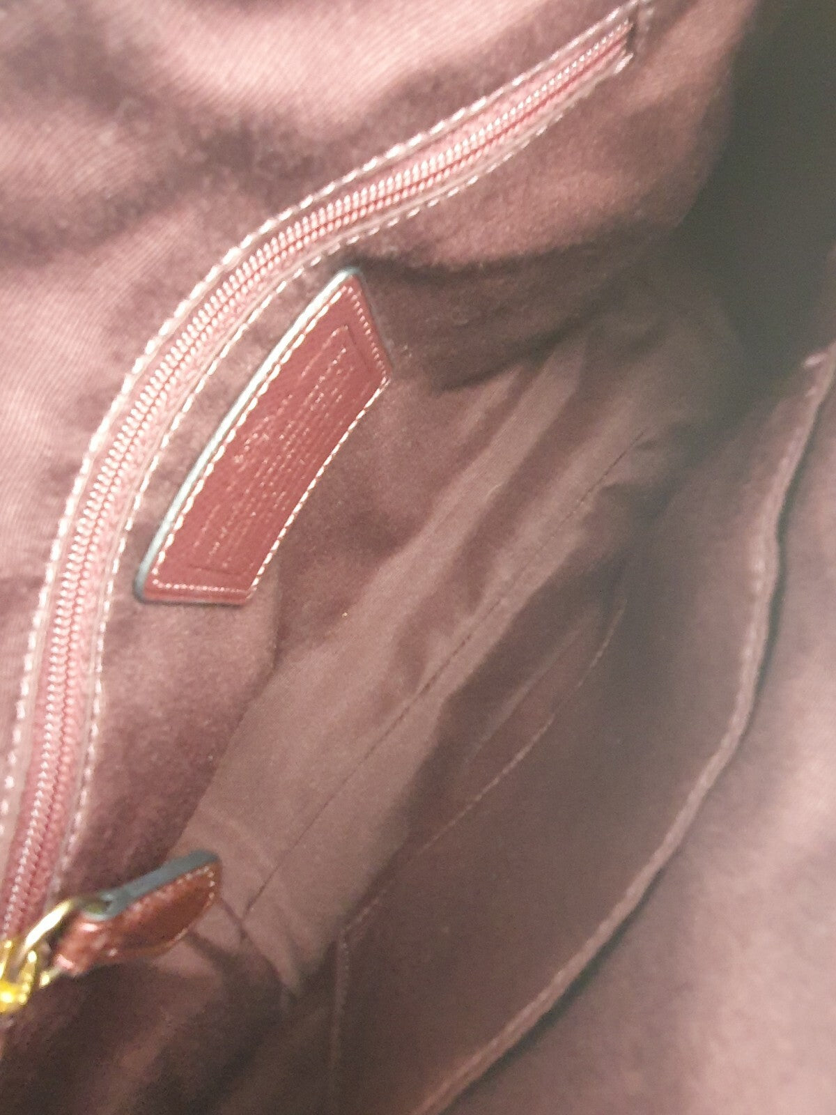 Coach Vintage Burgundy Leather Satchel Bag