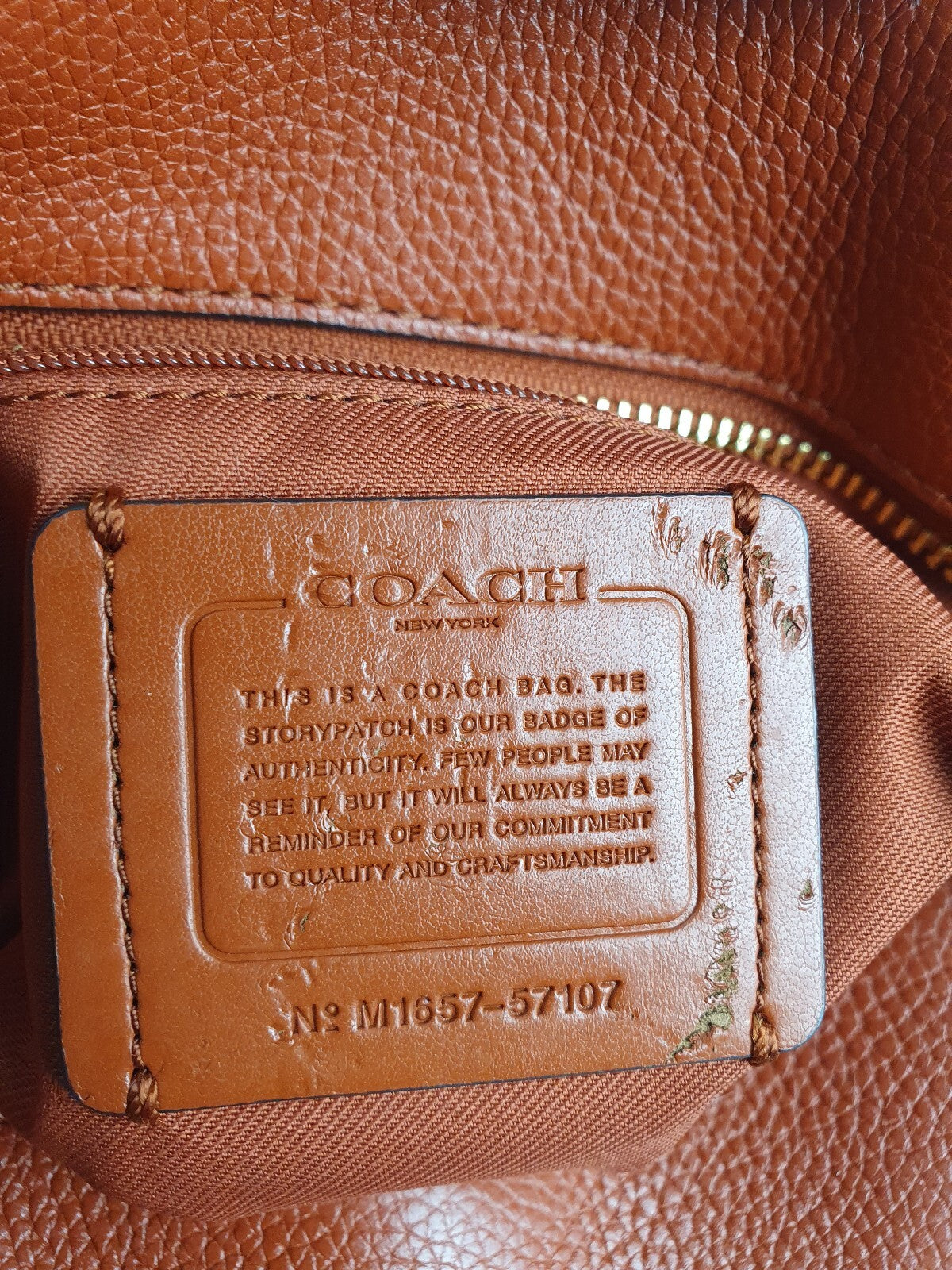 Coach Vintage Y2K Shoulder Bag in Burnt Orange Leather with Gold Chain Handles