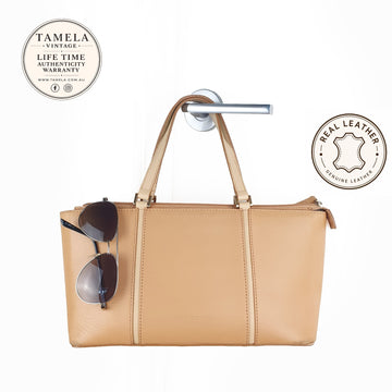 Burberry Brown Genuine Leather Handbag