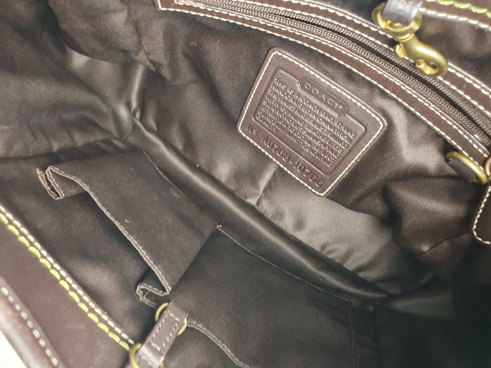 Coach Signature Canvas and Leather Tote Bag
