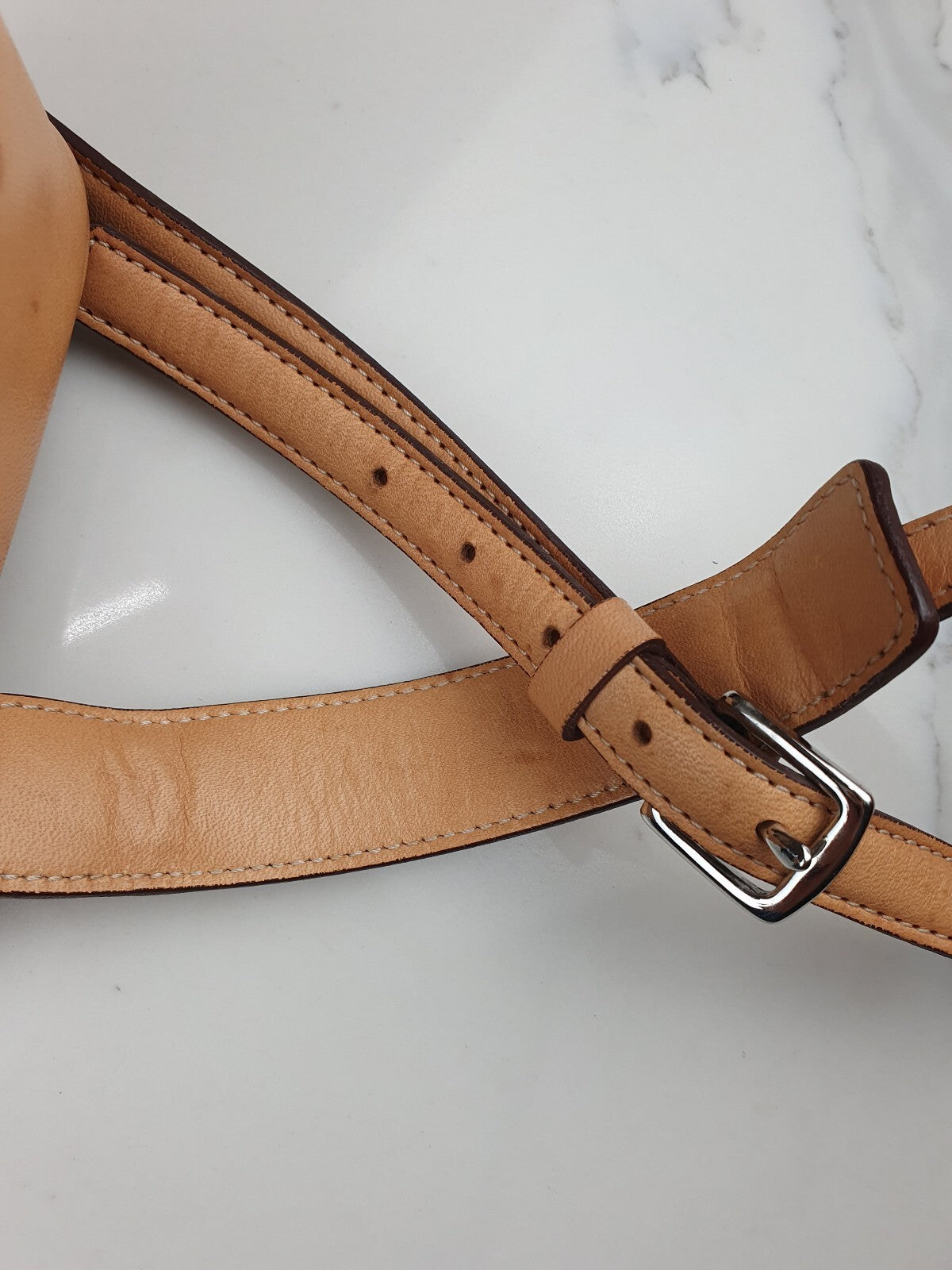 Coach Vintage Signature Crossbody Bag in Red and Tan Leather