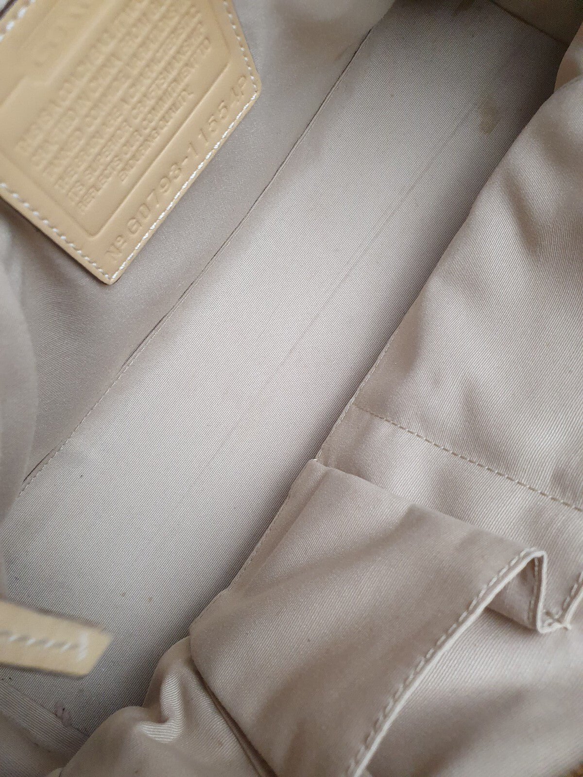 Coach Vintage Cream Leather Tote Bag