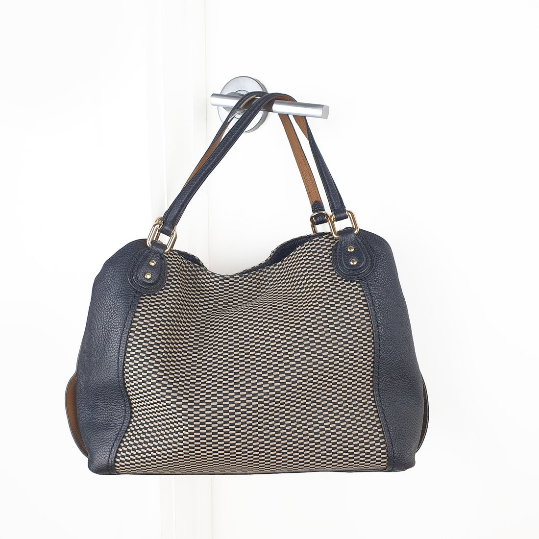 Coach Signature Canvas and Leather Shoulder Bag