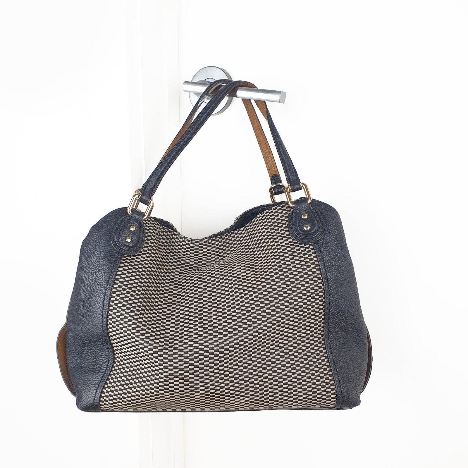 Coach Signature Canvas and Leather Shoulder Bag