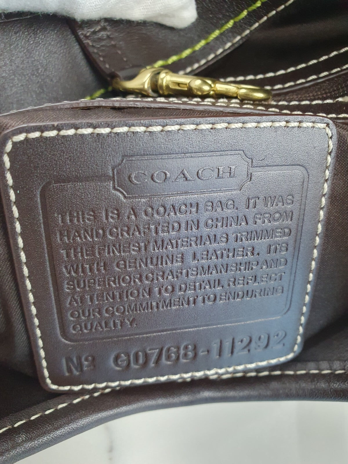 Coach Signature Canvas and Leather Shoulder Bag