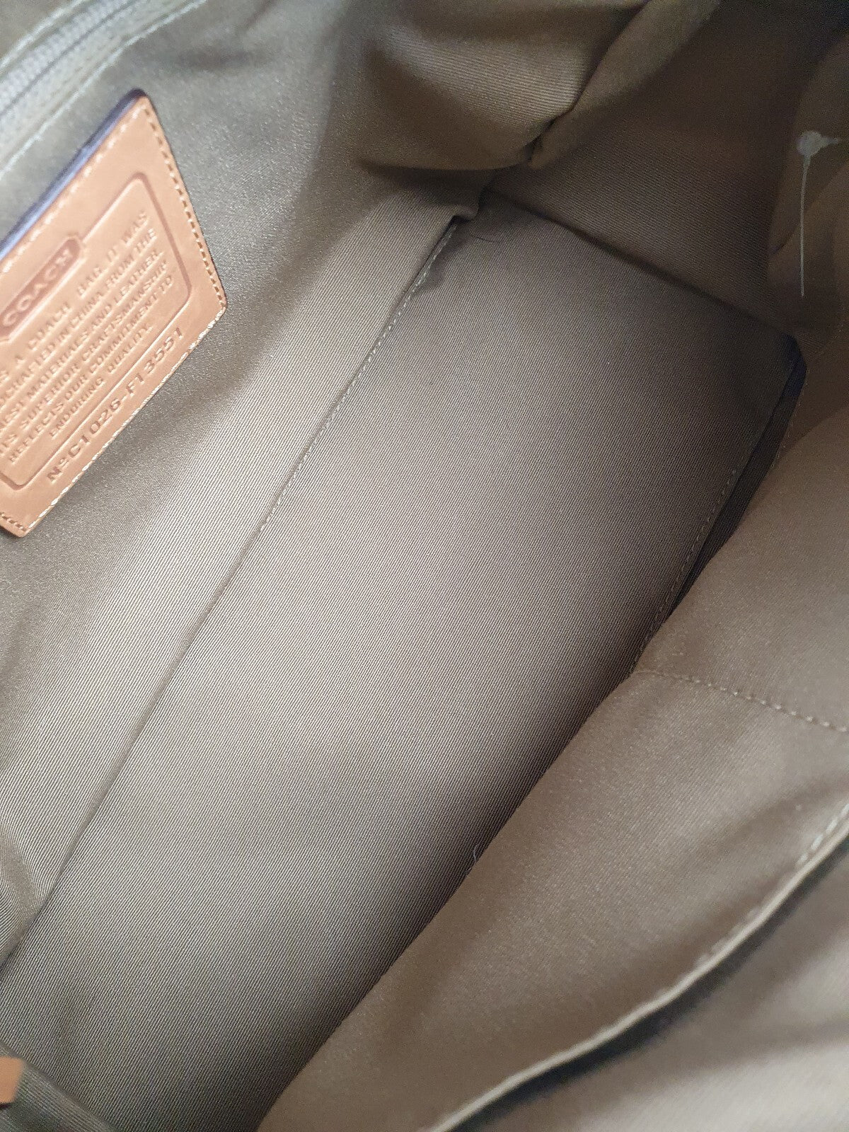 Coach Signature Canvas and Leather Satchel Handbag
