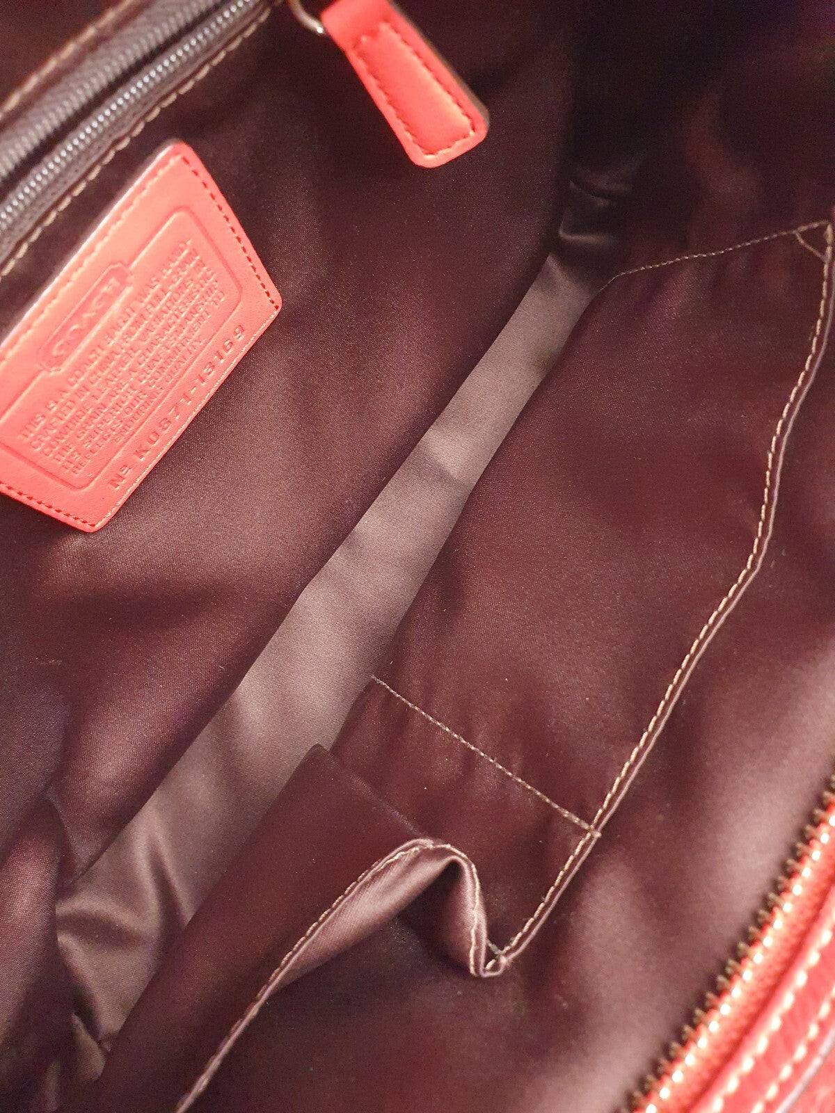 Coach Genuine Full Grain Leather Shoulder Bag