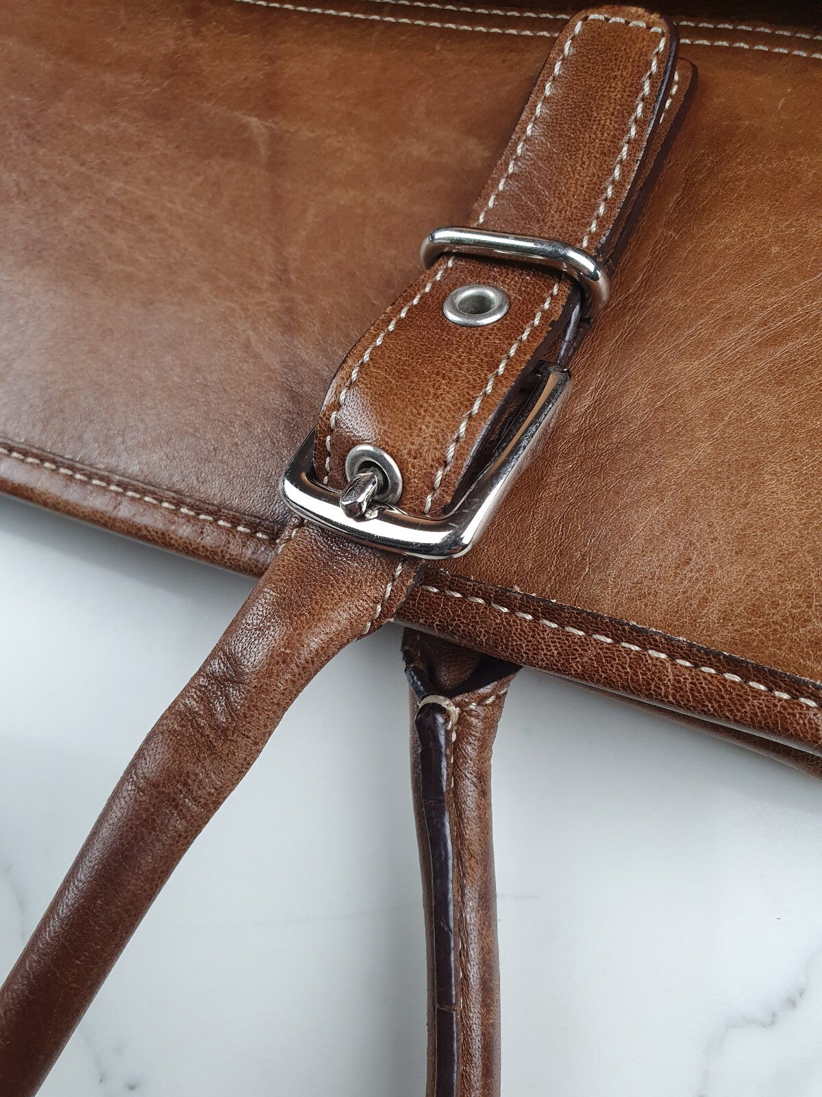 Vintage Coach Tan Leather Shoulder Bag