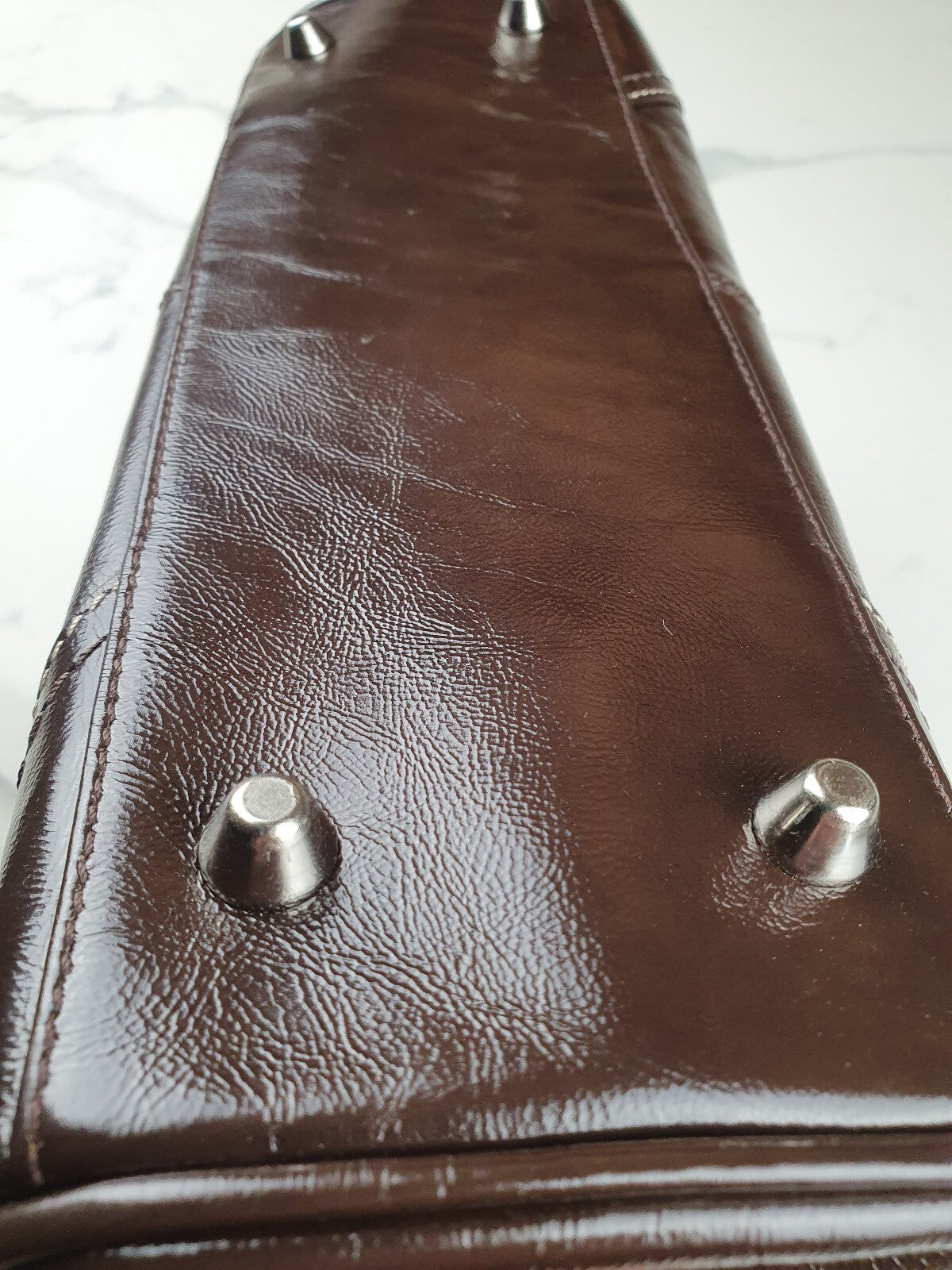 Coach Vintage Brown Genuine Leather Handbag