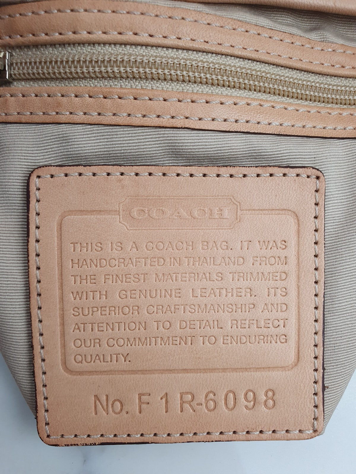 Coach Vintage Signature Crossbody Bag in Red and Tan Leather