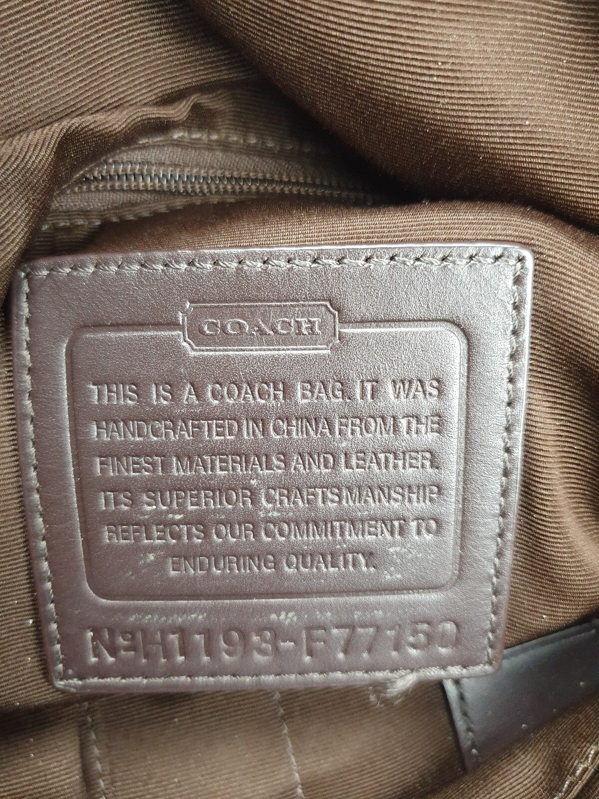 Coach Signature Canvas Tote Bag with Leather Trim