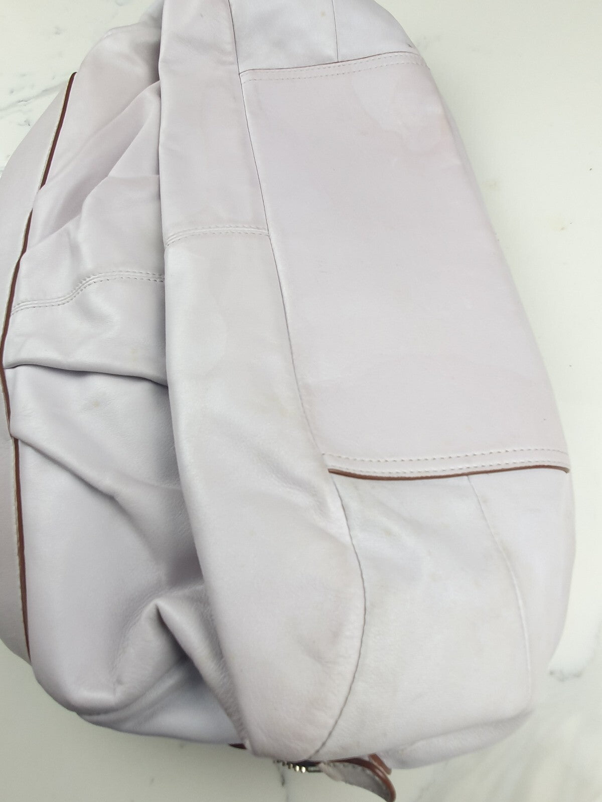Coach Lavender Leather Shoulder Bag