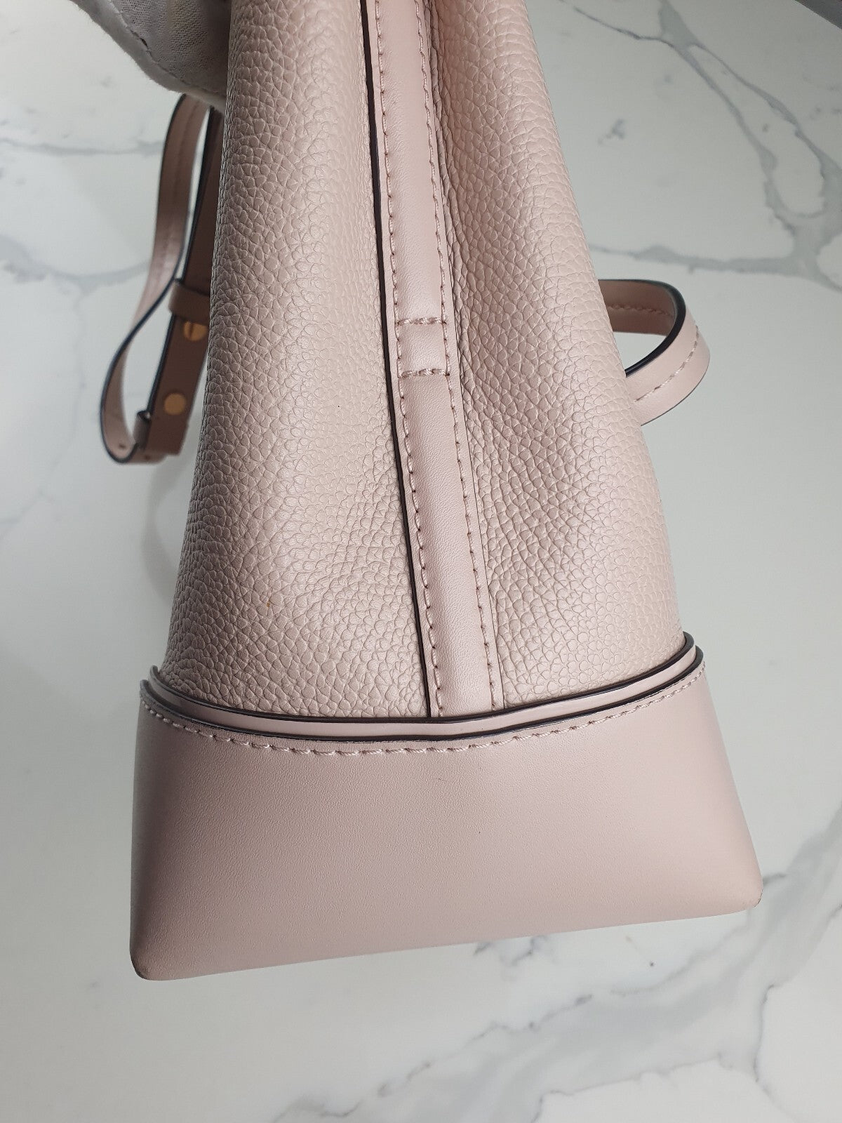 Michael Kors Blush Pink Leather Bucket Bag