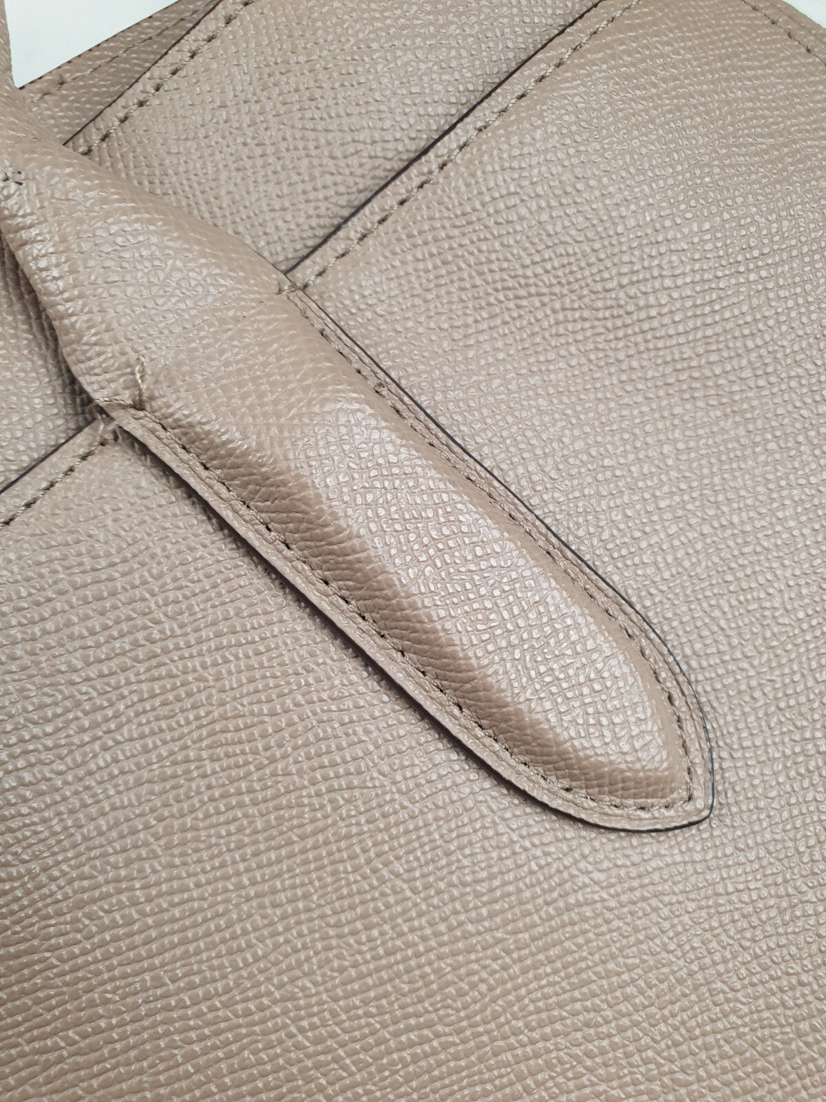 Coach Beige Leather Tote Handbag