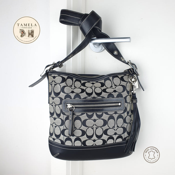 Coach Signature Canvas and Leather Crossbody Bag