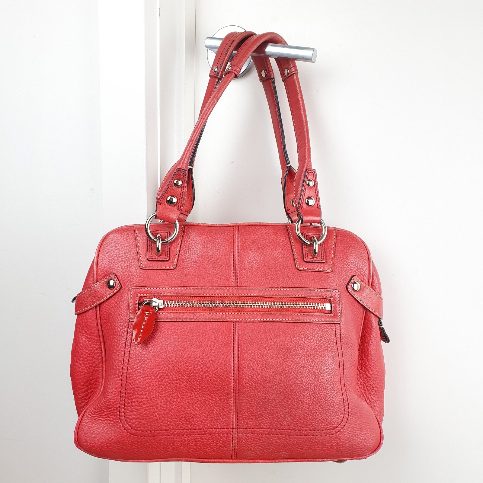 Coach Genuine Full Grain Leather Shoulder Bag