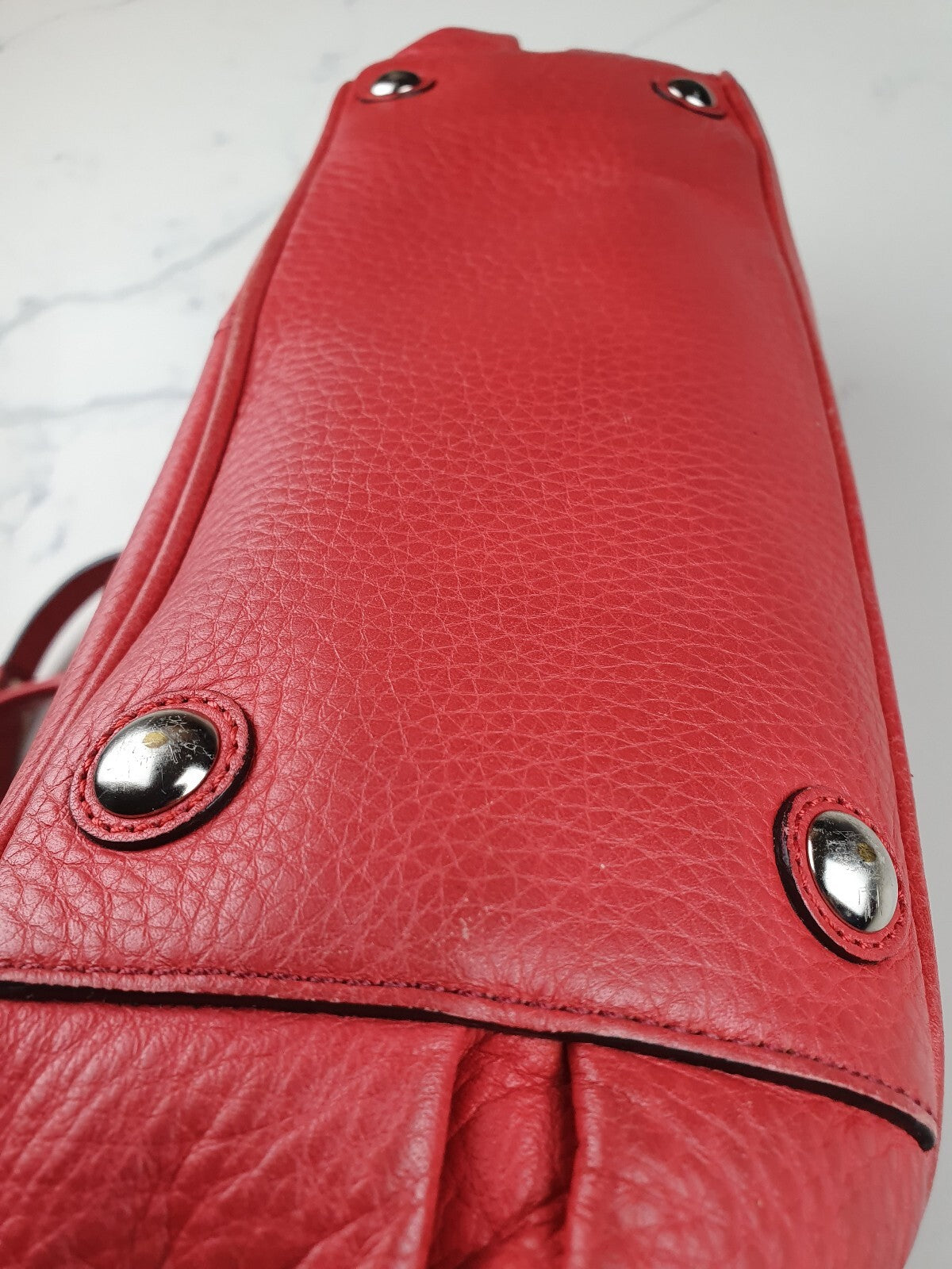 Coach Genuine Full Grain Leather Shoulder Bag