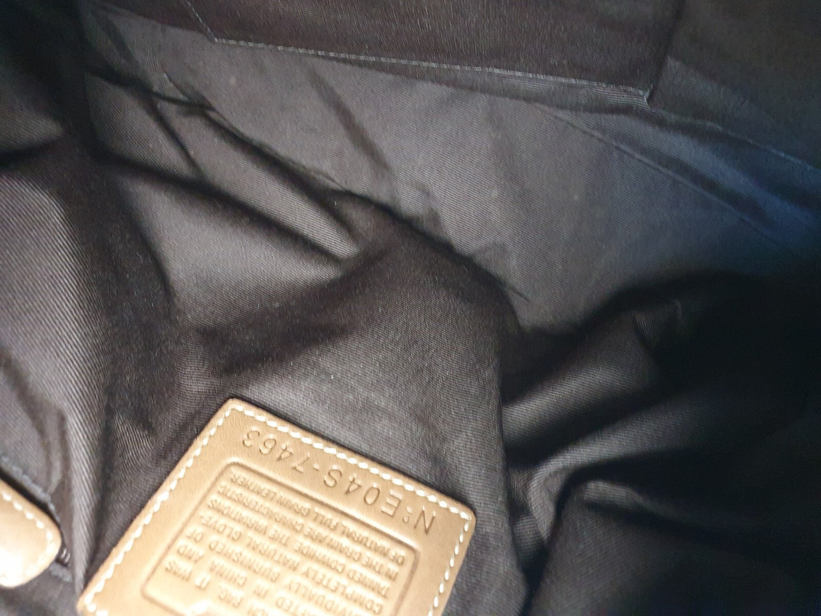 Coach Vintage Tan Leather Shoulder Bag with Buckle Detail