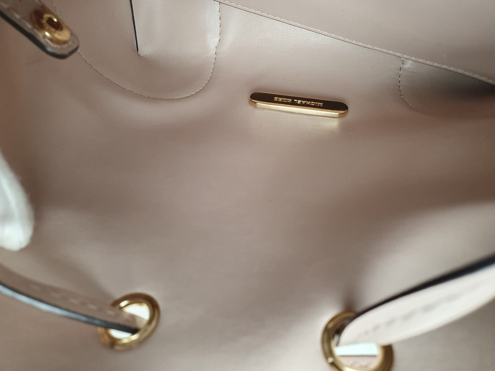 Michael Kors Blush Pink Leather Bucket Bag