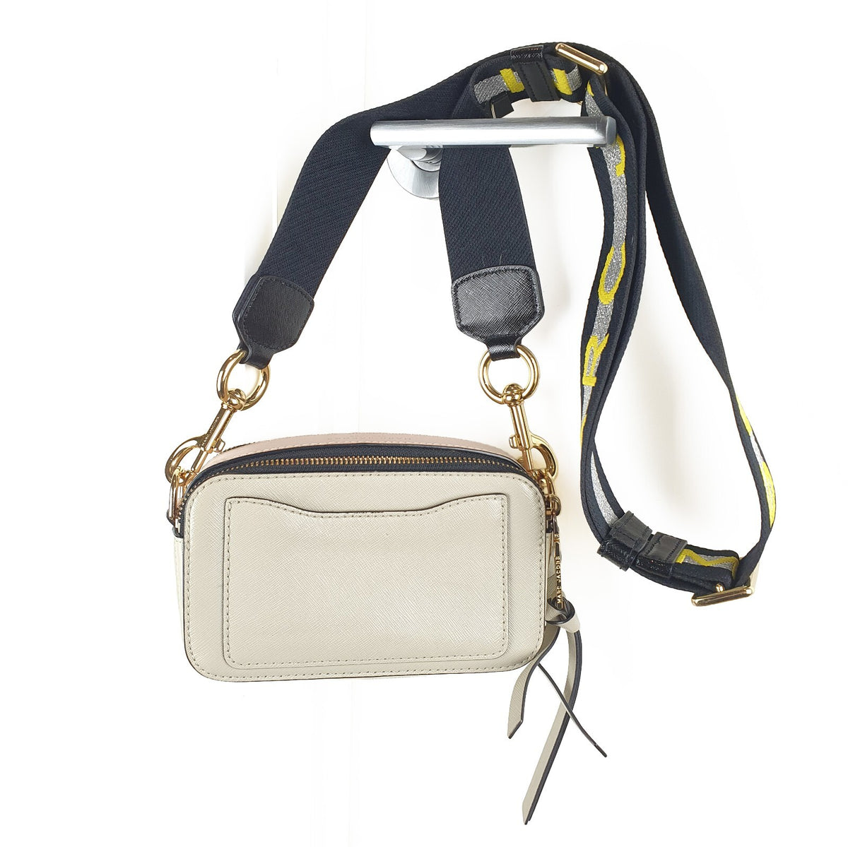 Marc Jacobs Snapshot Small Camera Bag in Light Beige with Gold Hardware
