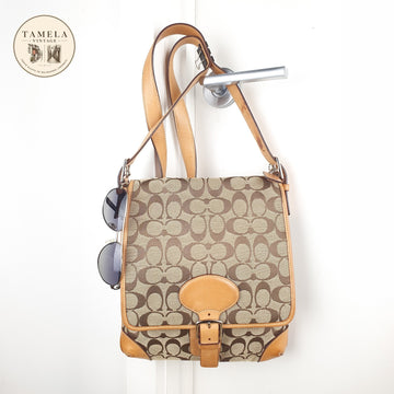 Coach Signature Canvas and Leather Crossbody Bag