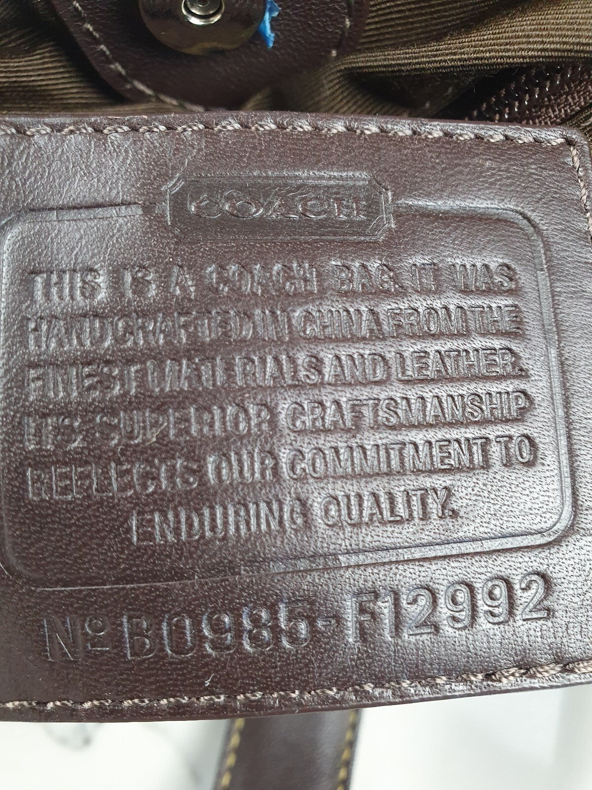 Coach Signature Canvas Brown Shoulder Bag