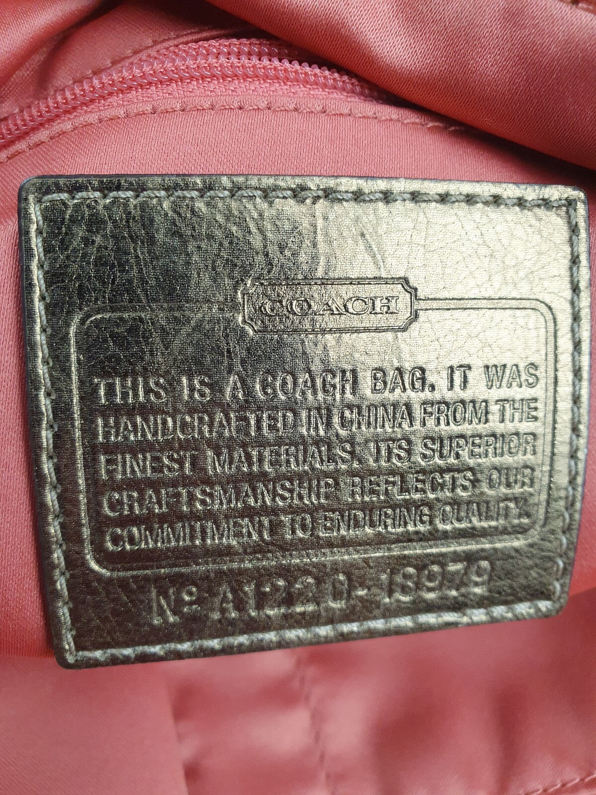 Coach Beige Signature Jacquard Tote Bag with Metallic Leather Handles